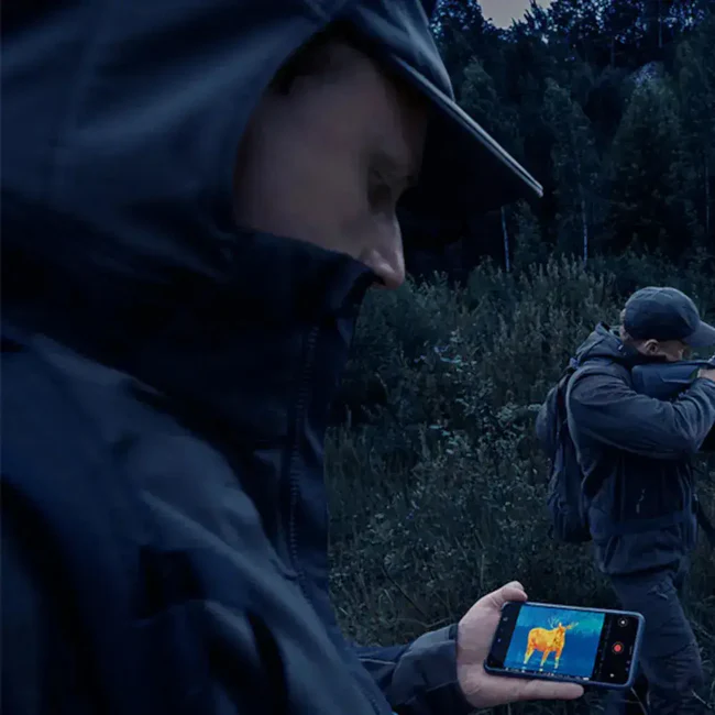 Pulsar Thermion2 XP50 LRF Pro thermal scope viewing on phone